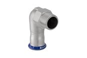 Pressrør og fittings - Geberit Mapress vinkel rustfri 22x3/4 muffe/nippel - 33835