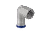 Pressrør og fittings - Geberit Mapress vinkel rustfri 18x1/2 muffe/muffe - 33804