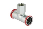 Pressrør og fittings - Geberit Mapress tee FZ 42x¾x42 mm M/M - 21317