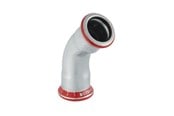 Pressrør og fittings - Geberit Mapress bøjning FZ 45° 15 mm med muffe - 20602
