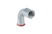 Pressrør og fittings - Geberit Mapress bøjning FZ 90° 15x1/2 M/M - 20553