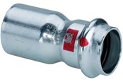 Pressrør og fittings - Viega Prestabo reduktion 54 x 28 mm forzinket stål - 558598