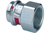 Pressrør og fittings - Viega Prestabo overgang 22 x 3/4" muffe/muffe forzinket stål - 559113