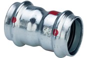 Pressrør og fittings - Viega Prestabo muffe 28 mm forzinket stål - 558017