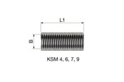 Rørophæng og rørkoblinger - Flamco Koblingsstykke ksm indvendig gevind 4 -10 mm - 70904