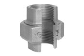 Gevindfittings - +GF+ Union sort muffe/muffe konisk tætning 1 1/2" - 770340108