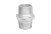 Gevindfittings - +GF+ Brystnippel galvaniseret 3/8 - 770280203