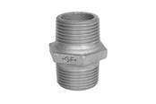 Gevindfittings - +GF+ Brystnippel sort 1/2" - 770280104