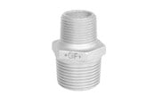 Gevindfittings - +GF+ Brystnippel galvaniseret reduktion 2 x 1 1/2 - 770245233