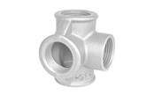 Gevindfittings - +GF+ Tee galvaniseret sideudløb 1 - 770223206