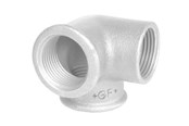 Gevindfittings - +GF+ Vinkel galvaniseret sideudløb 3/4 - 770221205