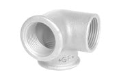 Gevindfittings - +GF+ Vinkel galvaniseret sideudløb 1/2 - 770221204