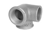 Gevindfittings - +GF+ Vinkel sort sideudløb 1/2 - 770221104