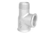Gevindfittings - +GF+ Tee galvaniseret muffe/muffe/nippel 3/4 - 770134205
