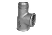 Gevindfittings - Georg-Fischer Tee sort muffe/muffe/nippel 3/4 - 770134105