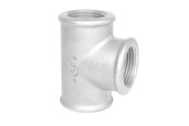 Gevindfittings - +GF+ Tee galvaniseret 1" x 1" x 1/2" - 770130242