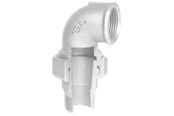 Gevindfittings - +GF+ Vinkelunion galvaniseret konisk muffe/nippel 1/2 - 770098204