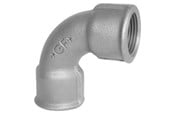 Gevindfittings - +GF+ Bøjning 90° sort kort muffe/muffe 3/4 - 770012105