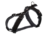 Hunde - Trixie Premium Trekking Harness M–L: 62–74 cm/25 mm Black - TX-1997301
