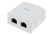 Netværkstilbehør - Gembird NCAC-2F6-01 / CAT6 FTP 2-port surface mount box - NCAC-2F6-01