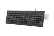 Tastatur - Natec KLAWIATURA Z CZYTNIKIEM KART SMART ID MORAY - Tastatur - Amerikansk engelsk - Sort - NKL-1055