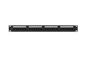 Netværkstilbehør - Lanberg patch panel 24 port 1U cat.6A UTP black - PPUA-1024-B
