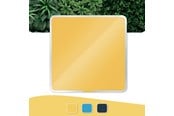 Konference & Præsentation - Leitz  Cosy magnetisk glas whiteboardtavle 450x450mm Varm gul - 70440019