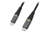 Skærmkabel - OtterBox Premium Cable USB C-Lightning 1M USB-PD - black - 78-52654
