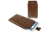 Mobil - Covers & Cases - ITSKINS læder lomme XL - Brun - UNXL-SLEVE-BROW