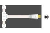 Antenne - Sinox FM antenne til radio - 1,8m - Hvid - SXFM009