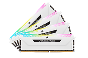 RAM - Corsair Vengeance RGB PRO SL DDR4-3200 - 64GB - CL16 - Quad Channel (4 pcs) - Intel XMP - Hvid med RGB - CMH64GX4M4E3200C16W