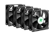 Kabinet Køler - Inter-Tech IPC Fan Set  80x80x25mm | 8888729 - Kabinet køler - 80mm - Sort - 88887290