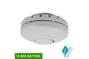 Sikkerhed - Foss Europe Life Bluu Circle 10+ røgalarm, batteri, hvid - 100250