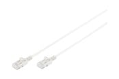 Netværkskabel - DIGITUS Slim - patch cable - 1 m - grey - Grå - 1m - DK-1617-010S