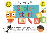 Børnebøger - Skriv og visk ud - Skolestart (kuffert med 4 bøger og pen) - Børnebog - 9788771317718
