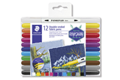 Hobby artikler - Staedtler STAEDTLER Tekstil Duo, 12 stk ass. - 3190 TB12