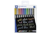 Hobby artikler - Staedtler STAEDTLER Marker Brush Met 10/Ass - 8321 TB10