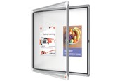 Konference & Præsentation - Nobo Premium Plus magnetisk låsbart opslagsskab med hængslet låge 6xA4 - 1902558