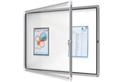 Konference & Præsentation - Nobo Premium Plus magnetisk låsbart opslagsskab med hængslet låge 8xA4 - 1902559
