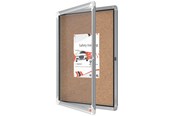 Konference & Præsentation - Nobo Premium Plus kork låsbart opslagsskab med hængslet låge 4xA4 - 1902561