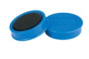Konference & Præsentation - Nobo magnetiske whiteboardmagneter, pakke med 10 stk. 38 mm farvede magneter Blå - 1915313