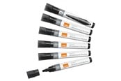 Konference & Præsentation - Nobo whiteboard marker rund spids 3 mm hurtigtørrende blæk, pakke/10 stk. Sort - 1915377