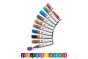 Konference & Præsentation - Nobo whiteboard marker rund spids 3 mm hurtigtørrende blæk, pakke/10 stk. Assorteret - 1915381