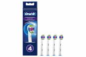 Eltandbørste - Oral-B Tandbørstehoveder 3D Hvid Børstehoveder, 4 stk. - 4210201324829