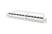 Netværkstilbehør - Lanberg PPKS-9112-S - patch panel (blank) - 1U - 10" - PPKS-9112-S