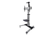 Vægbeslag, AV-Beslag & AV-Møbler - Deltaco Office Display Cart Adjustable with crank - Maks 50 kg - Maks størrelse 70" - ARM-0450