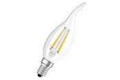 Lyskilder - Osram LED pære Kerte Vindstød Filament 4W/827 (40W) Klar E14 - 4058075434226