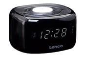 DAB, netværks- og clockradio - Lenco CR-12BK - FM Clock Radio with Night Light - Black - FM - 3D-lyd - Sort - CR-12BK