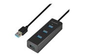 USB hub - AXAGON N HUE-S2BL - hub - 4 ports USB hub - USB 3.2 - 4 ports - Sort - HUE-S2BL