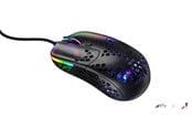 Mus - Xtrfy MZ1 - Zy's Rail - Gaming Mus - Optisk - 6 knapper - Sort med RGB lys - MZ1-RGB-BLACK-TP